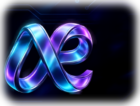 AE Digital Studio chrome logo